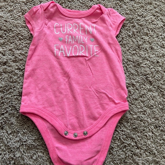 Circo Pink and White Set of 2 Onesies - Picture 3 of 5